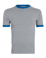 Augusta Sportswear Youth Ringer T-Shirt. 711 - Athletic Heather/ Royal
