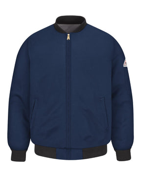Bulwark Men's Flame Resistant Team Jacket. JET2 - Navy