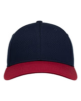 Augusta Sportswear Athletic Mesh Cap. 6235 - Navy/ Red