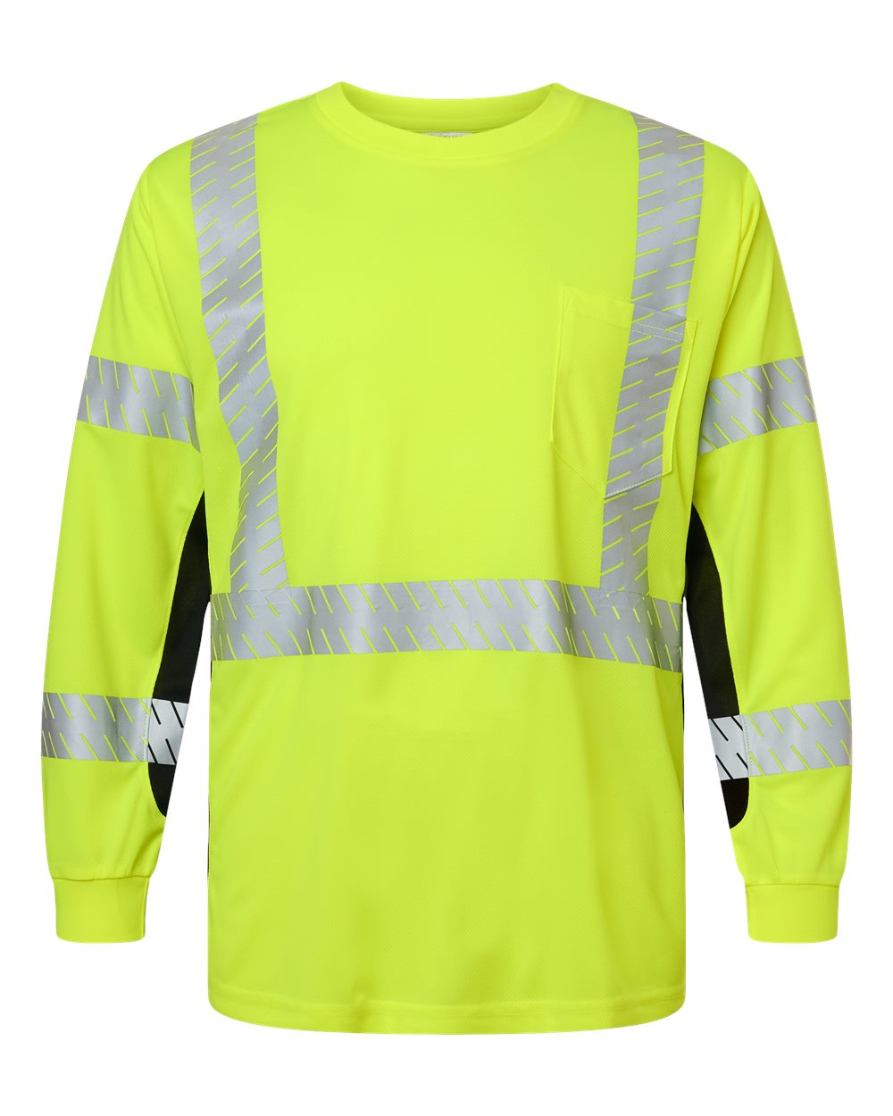 Kishigo Unisex Premium Black Series® Long Sleeve T-Shirt. 9134-9135 - Lime
