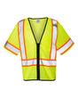 Kishigo Unisex Class 3 Mesh Zippered Vest. 1565-1566 - Lime