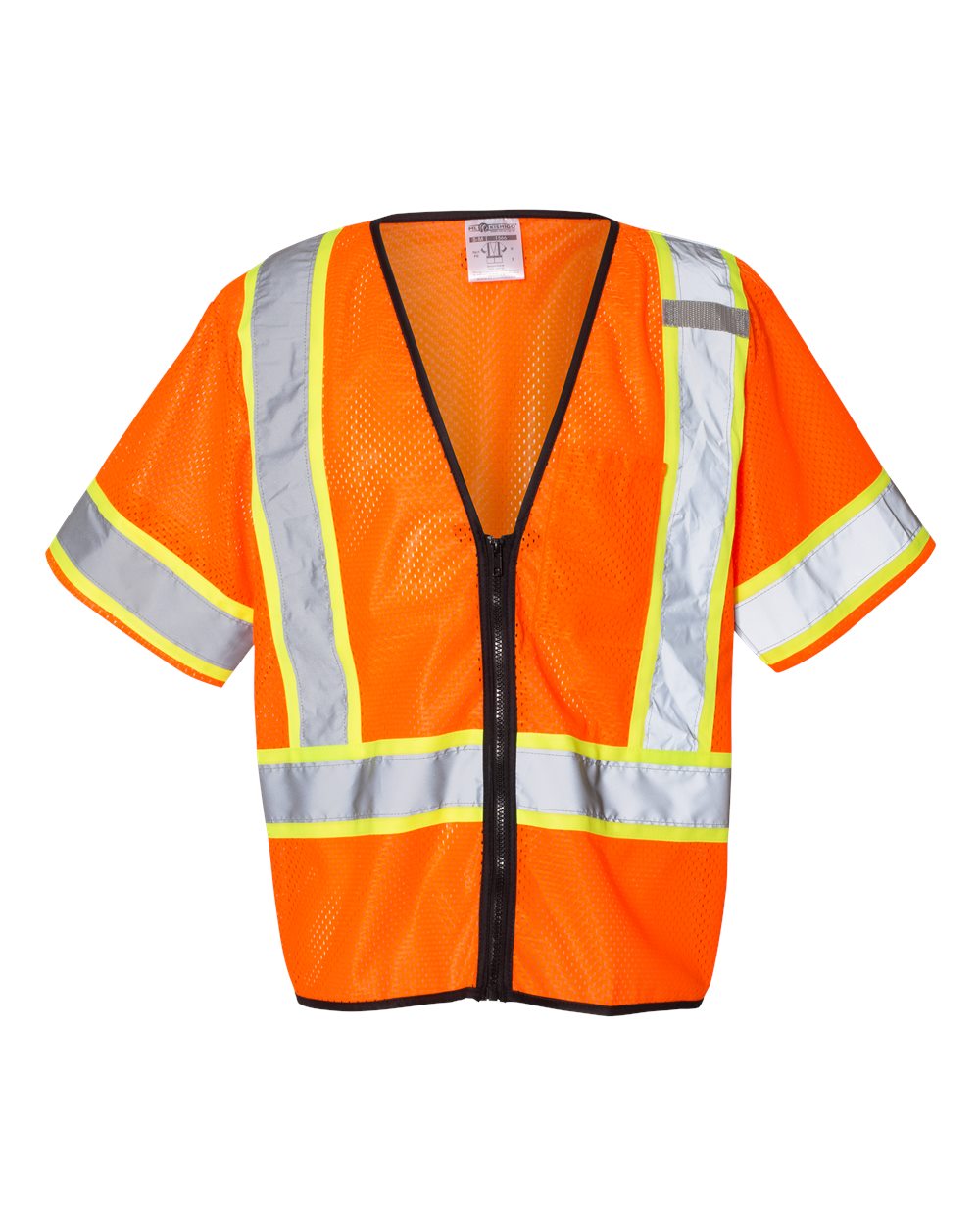 Kishigo Unisex Class 3 Mesh Zippered Vest. 1565-1566 - Orange