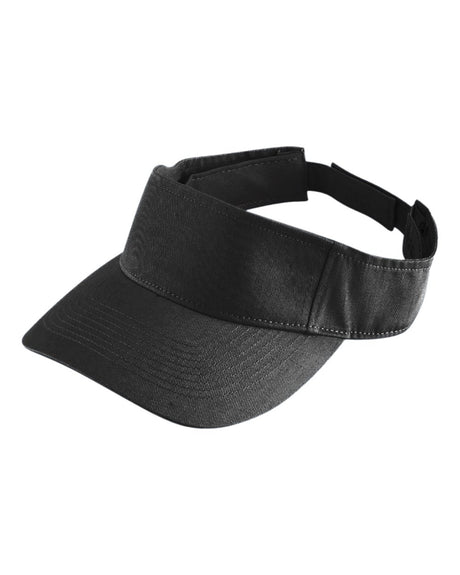 Augusta Sportswear Sport Twill Visor. 6225 - Black