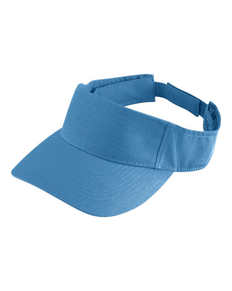 Augusta Sportswear Sport Twill Visor. 6225 - Columbia Blue