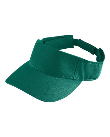 Augusta Sportswear Sport Twill Visor. 6225 - Dark Green
