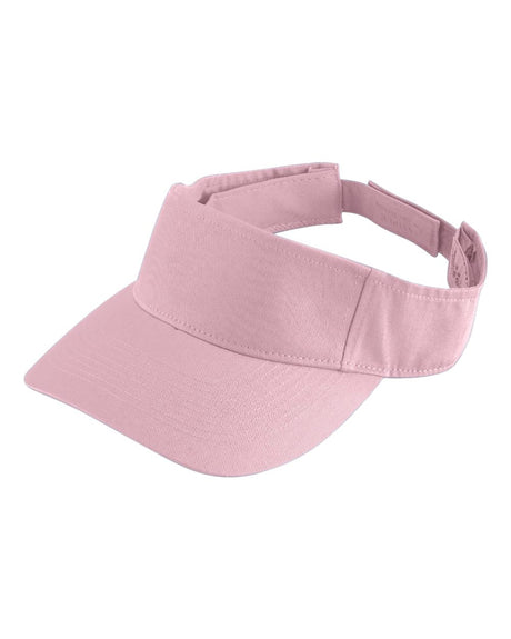 Augusta Sportswear Sport Twill Visor. 6225 - Light Pink