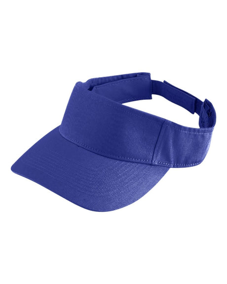 Augusta Sportswear Sport Twill Visor. 6225 - Purple