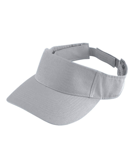 Augusta Sportswear Sport Twill Visor. 6225 - Silver Grey