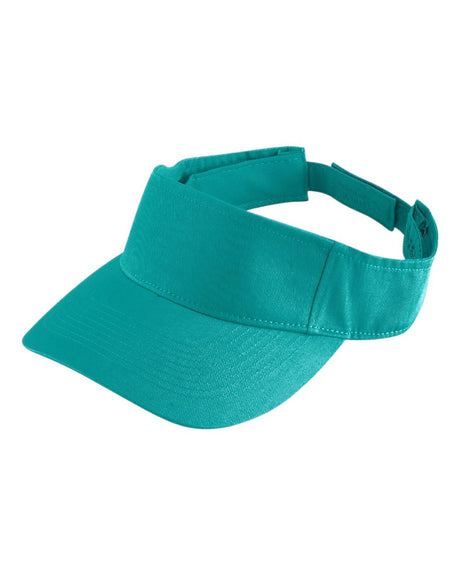 Augusta Sportswear Sport Twill Visor. 6225 - Teal
