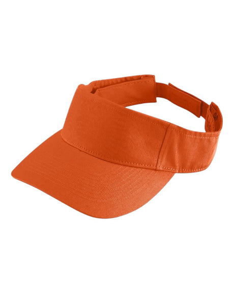 Augusta Sportswear Sport Twill Visor. 6225 - Orange