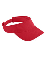 Augusta Sportswear Youth Athletic Mesh Visor. 6228 - Red