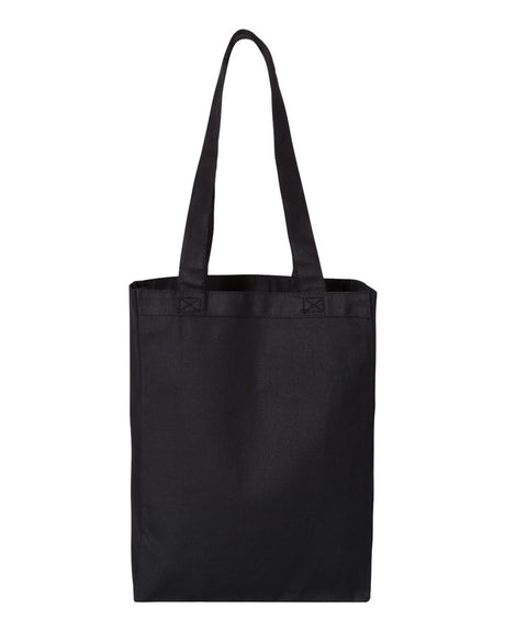 Q-Tees 12L Gussetted Shopping Bag. Q1000 - Black