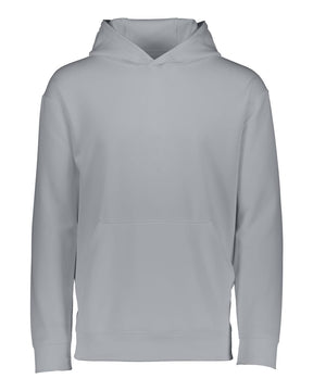 Augusta Sportswear Youth Wicking Fleece Hooded Sweatshirt. 5506 - Athletic Grey