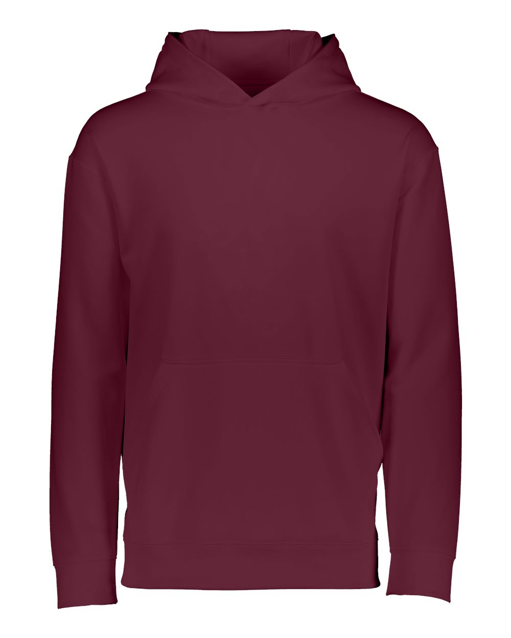 Augusta Sportswear Youth Wicking Fleece Hooded Sweatshirt. 5506 - Maroon