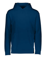 Augusta Sportswear Youth Wicking Fleece Hooded Sweatshirt. 5506 - Navy