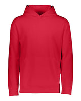 Augusta Sportswear Youth Wicking Fleece Hooded Sweatshirt. 5506 - Red