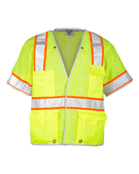 Kishigo Unisex Premium Brilliant Series® Breakaway Class 3 Vest. 1552B - Lime