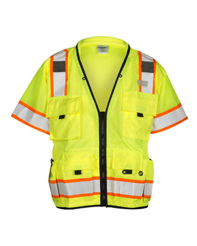 Kishigo Unisex Professional Surveyors Vest. S5010-5011 - Lime