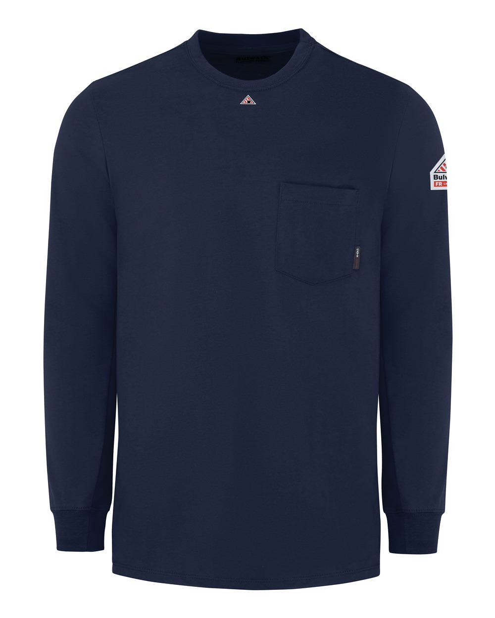Bulwark Men's Knit Long Sleeve T-Shirt. SET2 - Navy