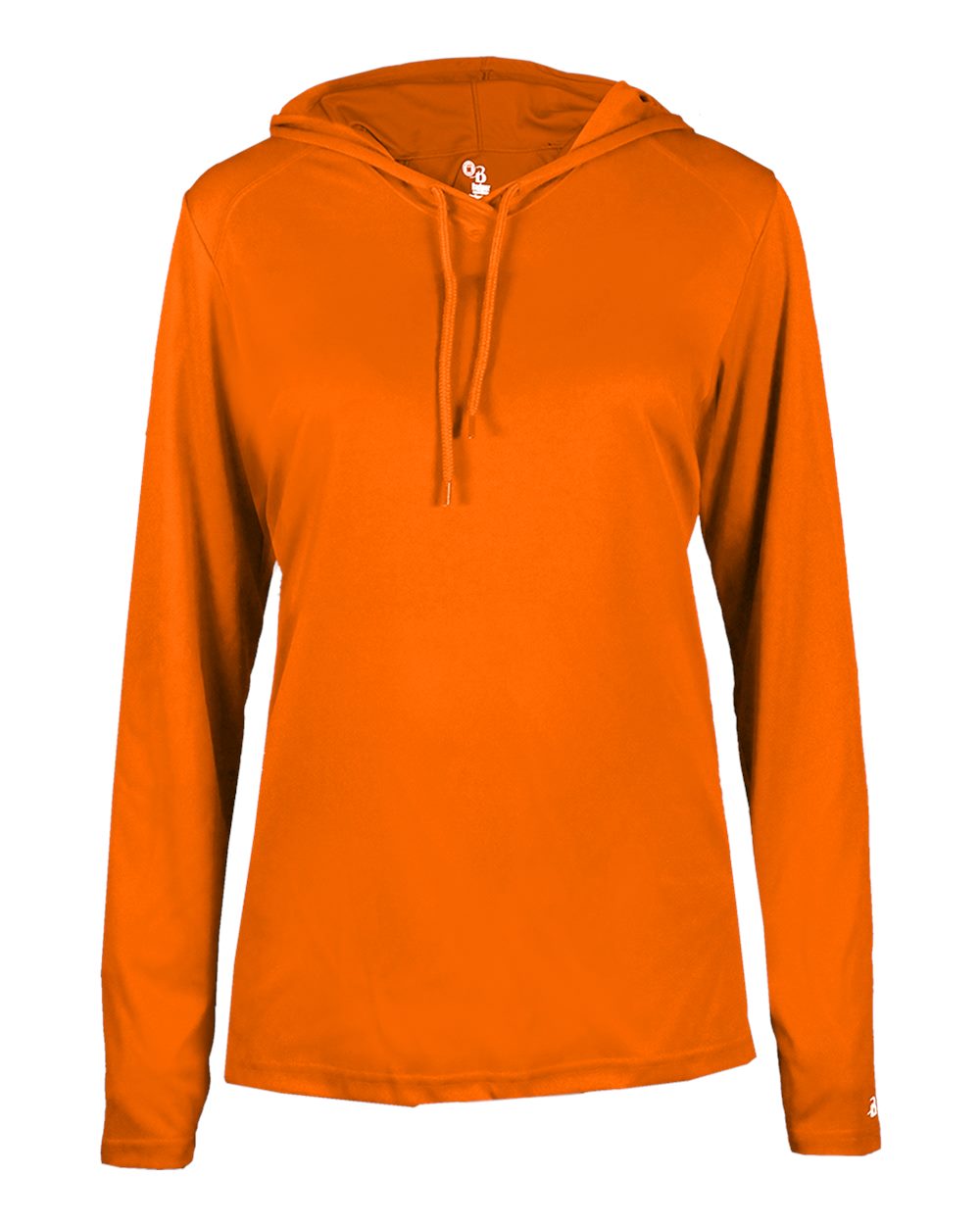 Badger Women's B-Core Hooded Long Sleeve T-Shirt. 4165 - Burnt Orange