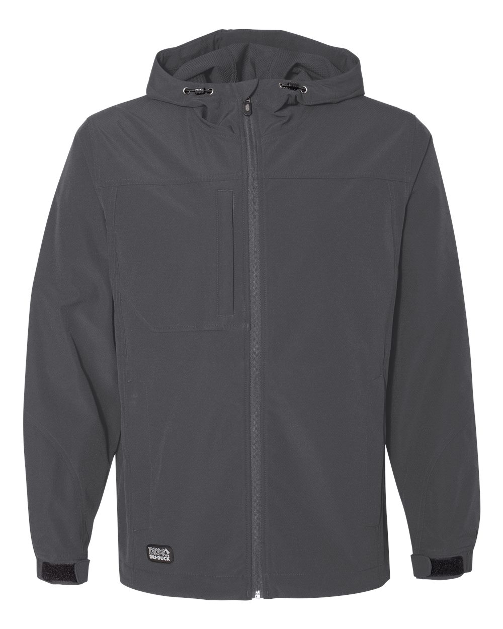 DRI DUCK Men's Apex Soft Shell Hooded Jacket. 5310 - Charcoal