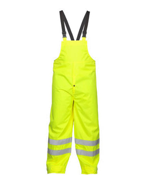 Kishigo Unisex Storm Stopper Rainwear Bib. 9665P - Lime