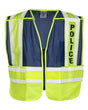 Kishigo Unisex Police Vest. 8051BZ - Lime/ Blue