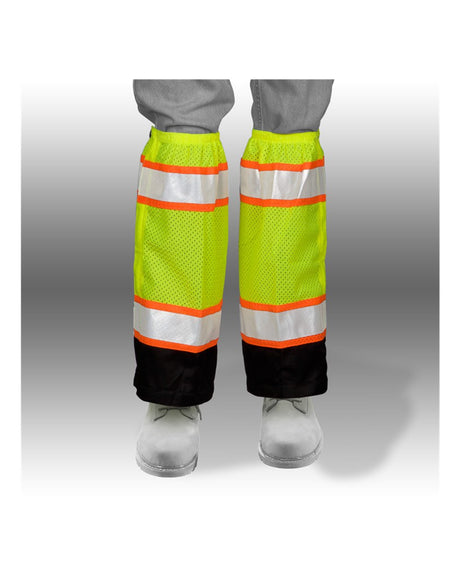 Kishigo Men's Premium Black Series® Mesh Gaiters. 3932-3933 - Lime