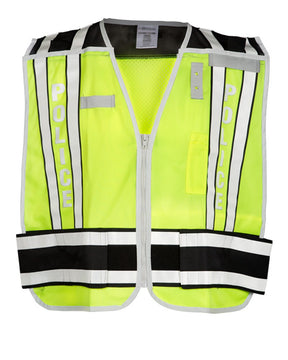Kishigo Unisex Police Vest. 4001BZ - Lime/ Black