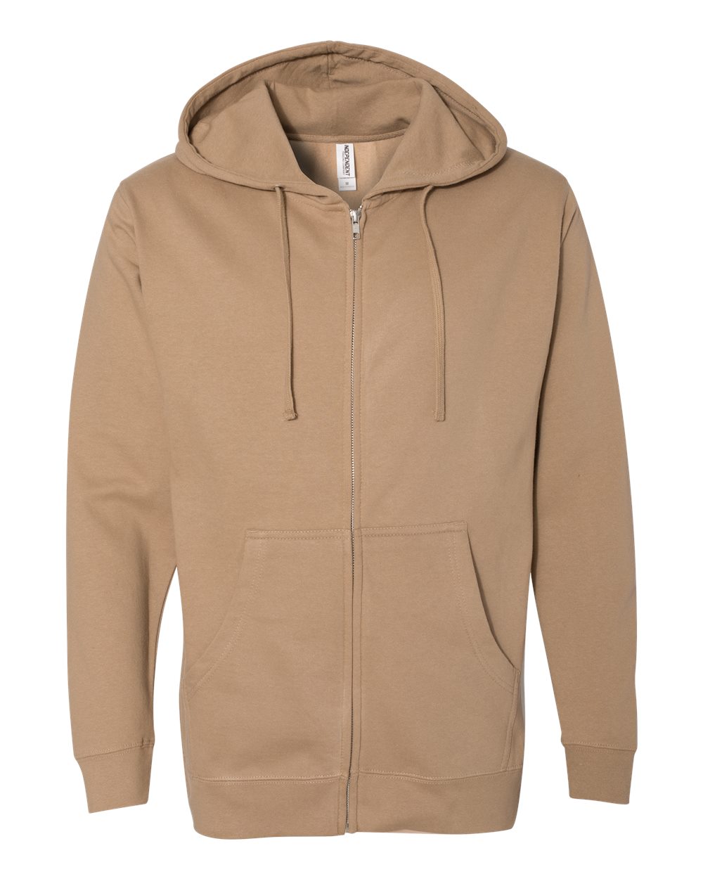 Independent Trading Co. Unisex Midweight Full-Zip Hooded Sweatshirt. SS4500Z - Sandstone