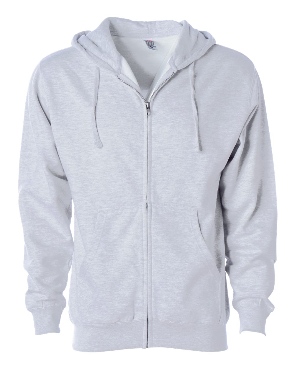 Independent Trading Co. Unisex Midweight Full-Zip Hooded Sweatshirt. SS4500Z - Ash Heather