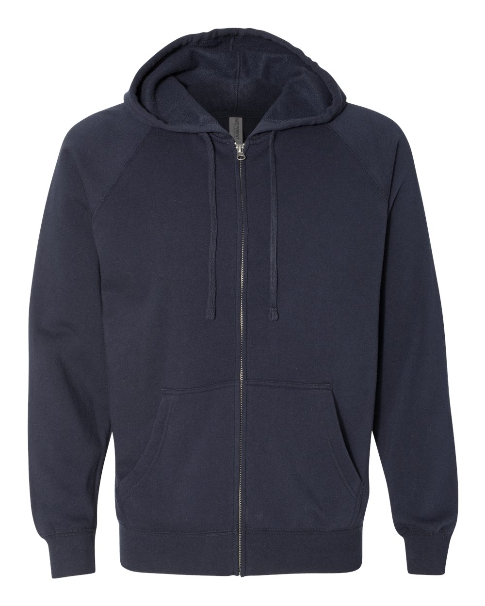 Independent Trading Co. Unisex Special Blend Raglan Full-Zip Hooded Sweatshirt. PRM33SBZ - Classic Navy