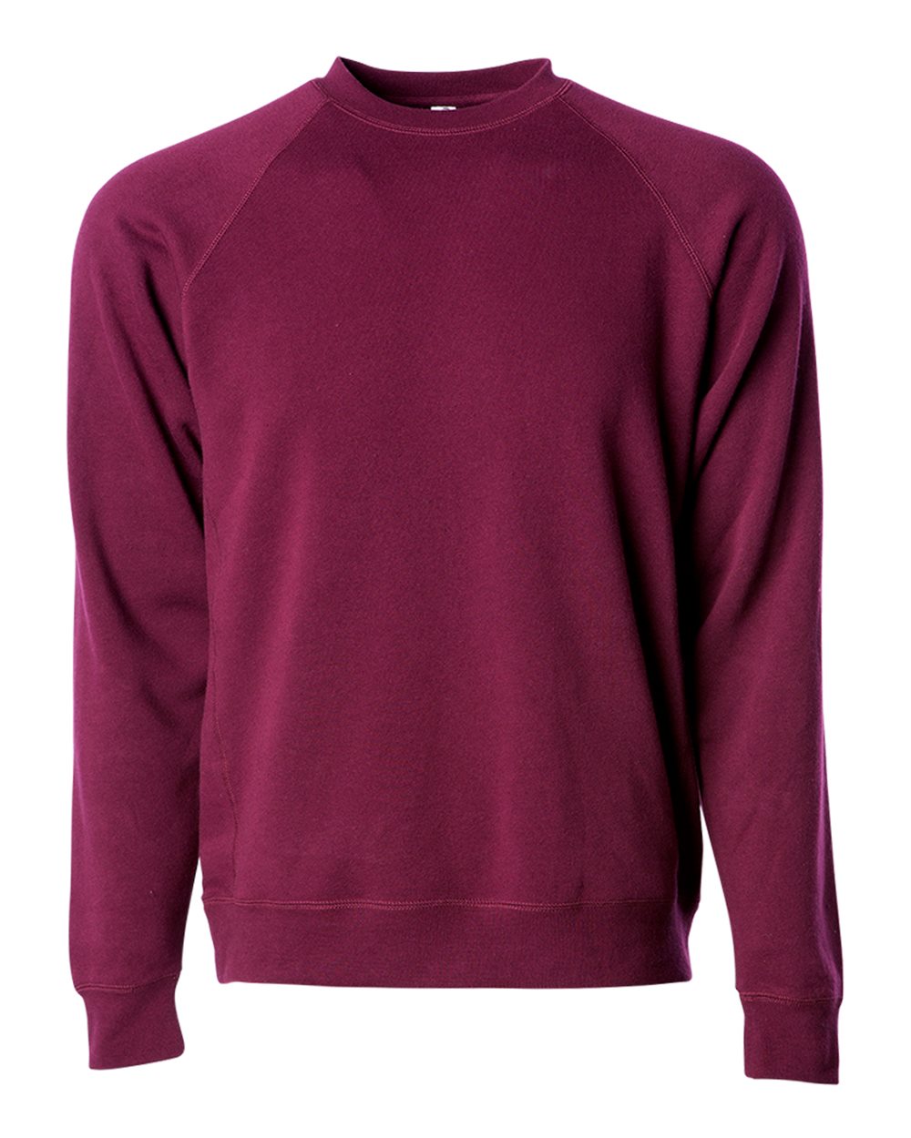 Independent Trading Co. Unisex Special Blend Raglan Crewneck Sweatshirt. PRM30SBC - Maroon