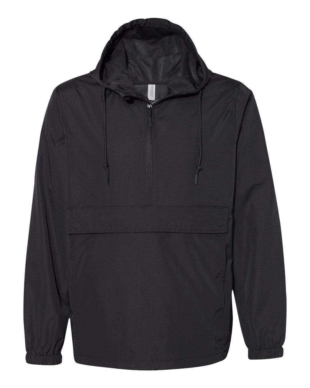 Independent Trading Co. Men's Nylon Anorak. EXP94NAW - Black