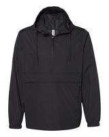 Independent Trading Co. Men's Nylon Anorak. EXP94NAW - Black