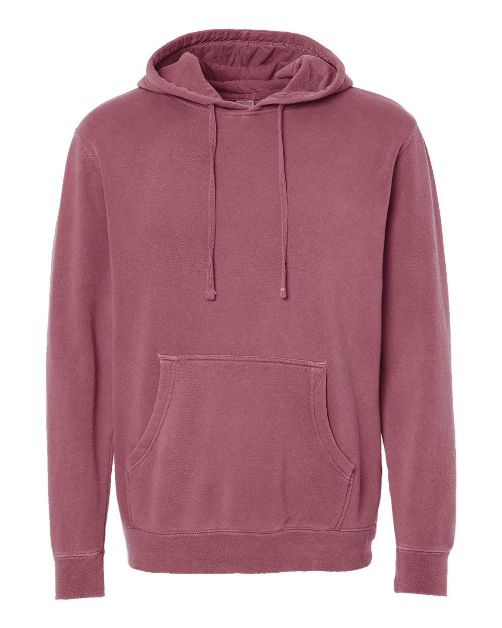 Independent Trading Co. Unisex Midweight Pigment-Dyed Hooded Sweatshirt. PRM4500 - Pigment Maroon