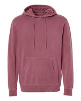 Independent Trading Co. Unisex Midweight Pigment-Dyed Hooded Sweatshirt. PRM4500 - Pigment Maroon