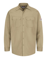 Bulwark Men's Tall Flame Resistant Excel Work Shirt. SEW2T - Khaki