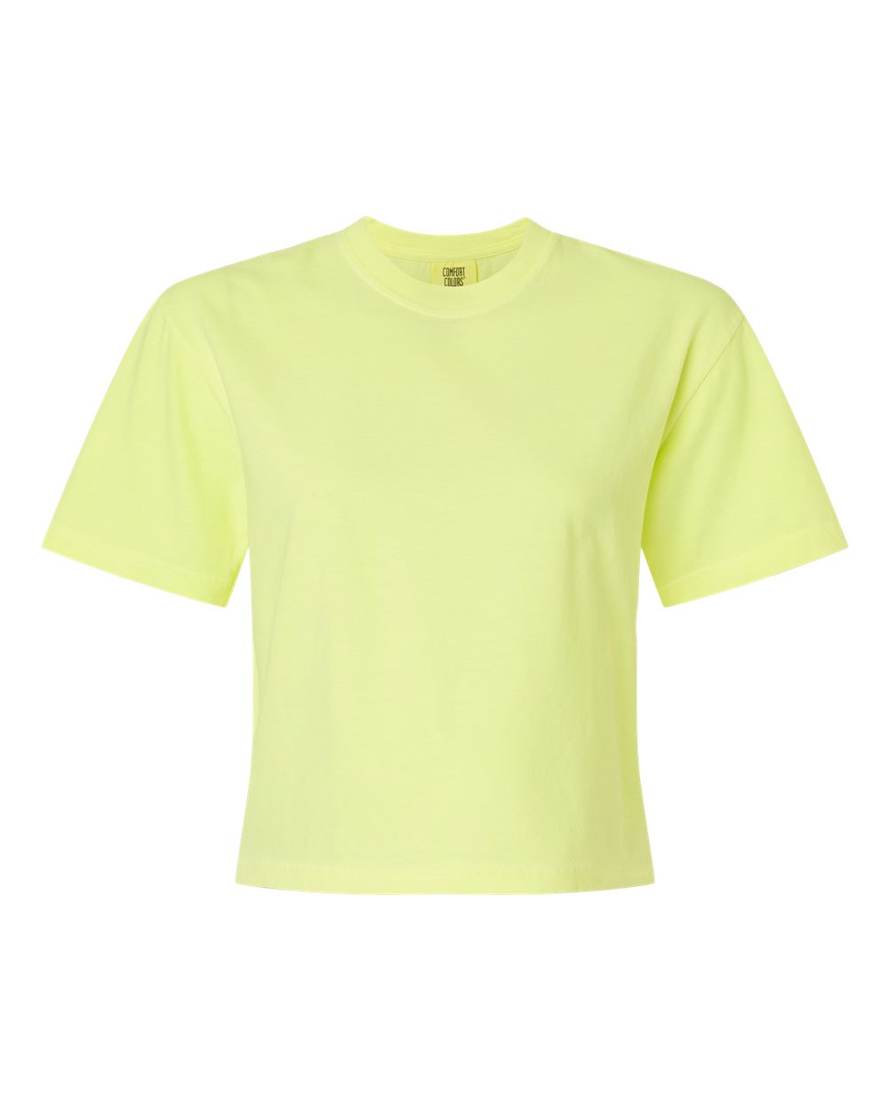 Comfort Colors Women's Garment-Dyed Heavyweight Boxy T-Shirt. 3023CL - Neon Lemon