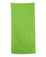 Carmel Towel Company Velour Beach Towel. C3060 - Kiwi