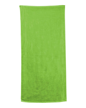 Carmel Towel Company Velour Beach Towel. C3060 - Kiwi