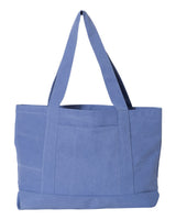 Liberty Bags Seaside Cotton Pigment Dyed Resort Tote. 8870 - Periwinkle Blue