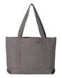 Liberty Bags Seaside Cotton Pigment Dyed Resort Tote. 8870 - Grey