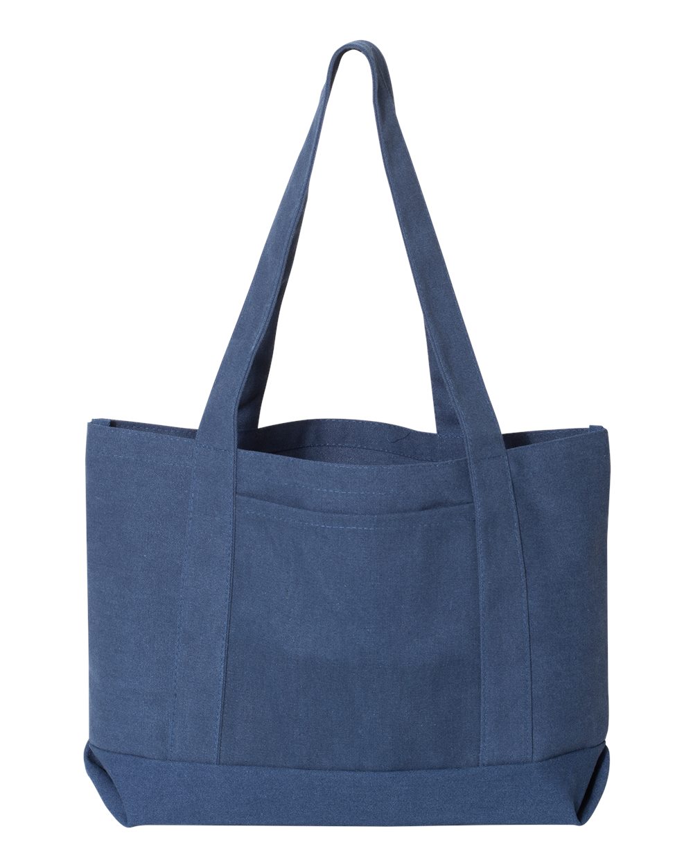 Liberty Bags Seaside Cotton Pigment Dyed Resort Tote. 8870 - Washed Navy