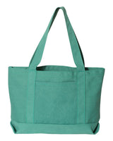 Liberty Bags Seaside Cotton Pigment Dyed Resort Tote. 8870 - Seafoam Green