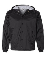 Augusta Sportswear Unisex Hooded Coach's Jacket. 3102 - Black