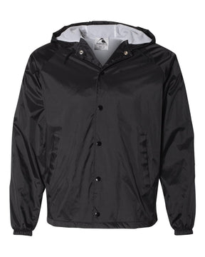Augusta Sportswear Unisex Hooded Coach's Jacket. 3102 - Black