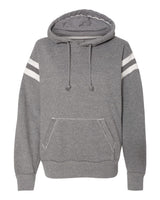 J. America Men's Vintage Athletic Hooded Sweatshirt. 8847 - Smoke Heather