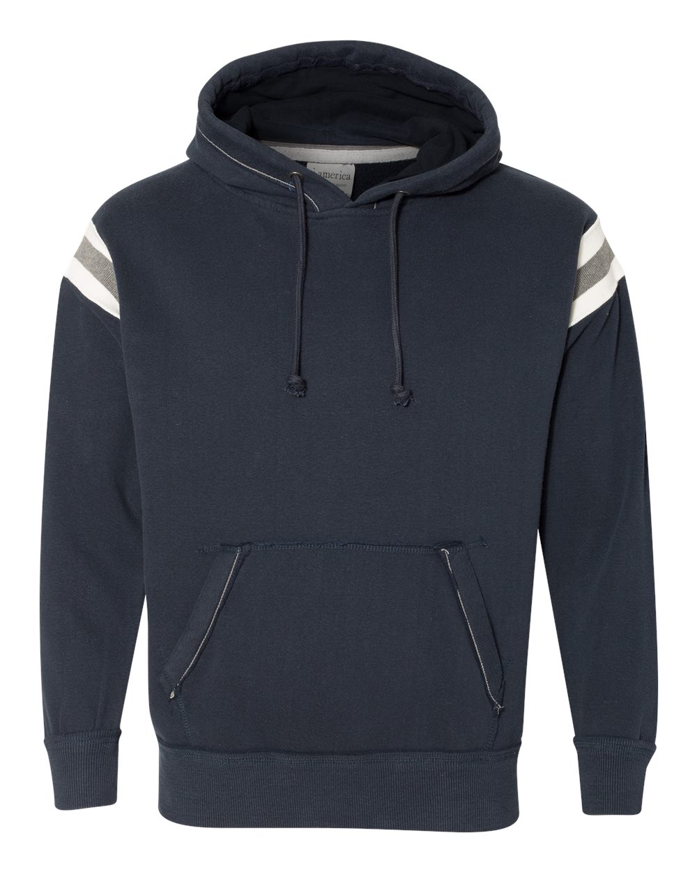 J. America Men's Vintage Athletic Hooded Sweatshirt. 8847 - Vintage Navy