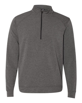 J. America Men's Omega Stretch Quarter-Zip Pullover. 8434 - Charcoal Triblend